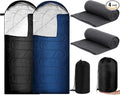Tranqun Sleeping Bags for Adults with Fleece Cotton Liner Warm Portable Waterproof Lightweight with Compression Sack for Spring Camping Hiking Travel