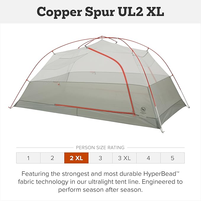 Big Agnes Copper Spur UL - Backpacking Tent for Camping 3 Season Ultralight Waterproof Anodized Poles