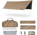 Naturehike Cloud Skies Camping Tent Tarp with Poles Waterproof PU 18000mm+ Rain Shelter Anti-UV UPF2000+ Camping Sun Shelter Canopy