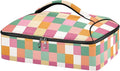 Casserole Carrier Cute Checkered PatternsInsulated Casserole Carrier for Hot or Cold Food Thermal Lunch Tote for Potluck Parties Picnic Beach Fits 9 x 13 Inches Baking Dish