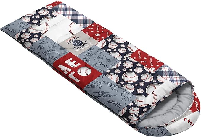 Kids Sleeping Bag for Boys GirlsBohemian Cowboy Print-Lightweight Warm Portable Outdoor Indoor-Waterproof Cold Weather Resistant Sleeping Bag for Camping Hiking