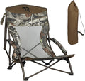 TR Low Camping ChairLow Lawn Chairs for Concerts Lightweight Heavy DutyLow Chair with Carry Bag for Outdoor Camping Travel Turkey Hunting