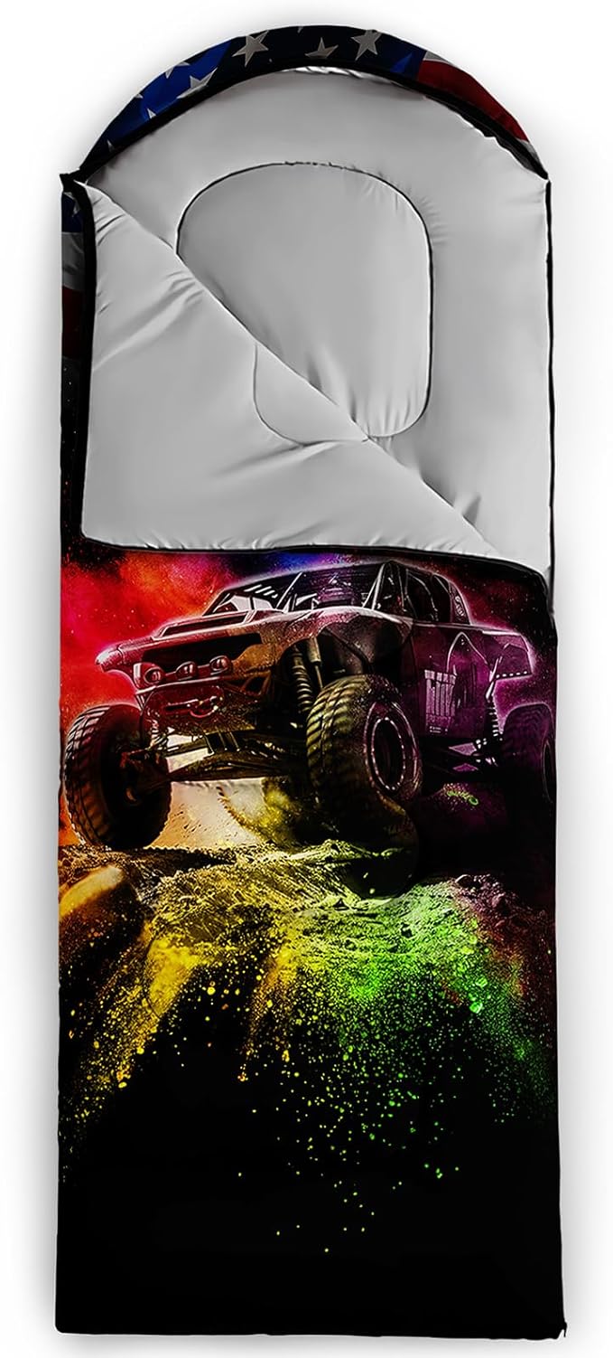 Print sleeping bagsleeping bagsOutdoor Camping Sleeping BagSuitable For Children Boys And Girls PortableWaterproofCompact And LightweightGreat For Outdoor CampingBackpacking And Hiking