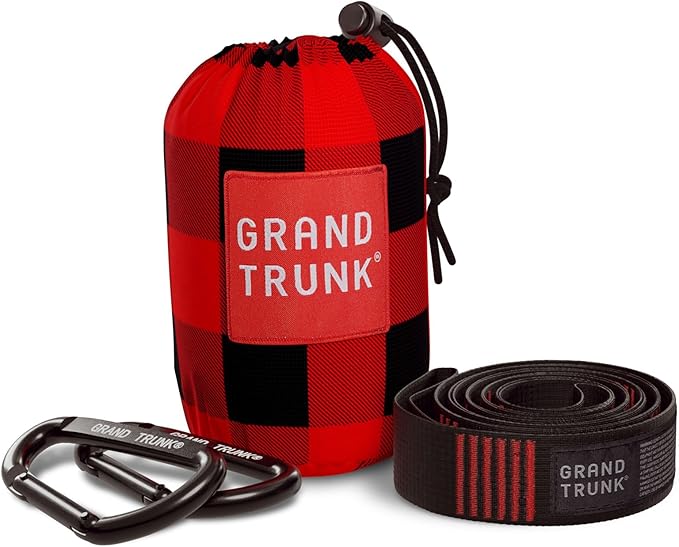 GRAND TRUNK TrunkTech Double Hammock | Ultra-Strong &amp Lightweight | 11 ft Hammock with Ripstop Nylon | 500 lb Capacity | Fast-Drying &amp Weather-Resistant | Heritage