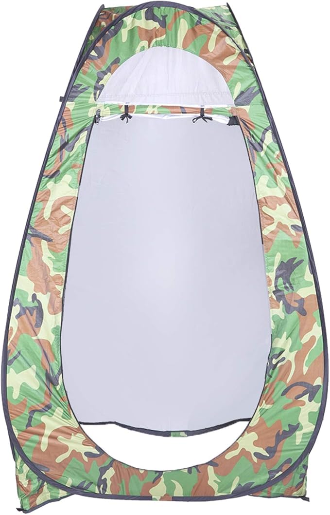 Portable Pop Up Privacy Shower TentInstant Portable Outdoor Rain Shelter with Carry BagCamp Toilet for Hiking &amp BeachLightweight &amp SturdyEasy Set Up (Camouflage)