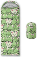 QOOMO Axolotl Cute Camping Sleeping Bags3 Season Warm &amp Cool WeatherLightweightWaterproof Sleeping Bags for Adults &amp KidsTravelingand Outdoors