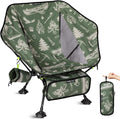 ATEPA UFO3.0 Backpacking Camping Chair Ultralight Extra Wide Comfortable Folding Chairs Heavy Duty Portable Hexagon Ergonomic Height Adjustable Seat with Anti-Sinking Feet for Hiking Forestcamp