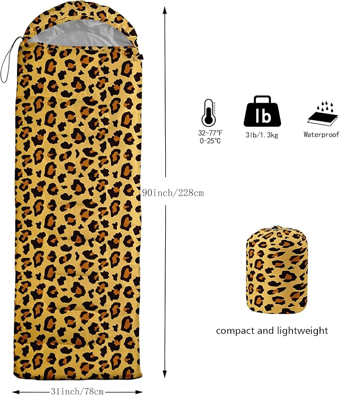QOOMO Camping Sleeping Bags3 Season Warm &amp Cool WeatherLightweightWaterproof Sleeping Bags for Adults &amp KidsTravelingand OutdoorsCamping Gear Equipment