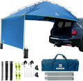 KNOX Universal Canopy Tent for Camping Pop-Up Canopy Tent Awning with Sidewall Compatible with Truck Tailgate SUV RV Van Portable Teardrop Awning Shade for Camping Beach Picnics (Blue)