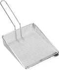 Multi Function Stainless Steel Frying Shovel Kitchen Mesh Scooper Strainer for French Fries Heat Filter with Long Handle for Deep Frying and Boiling