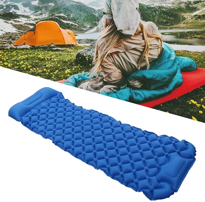 Topyond Inflatable Sleeping Mat Camping Sleeping Pad Ultralight Inflatable Sleeping Mat with Built in Pump Backpacking Camping Air Mattress for Camping