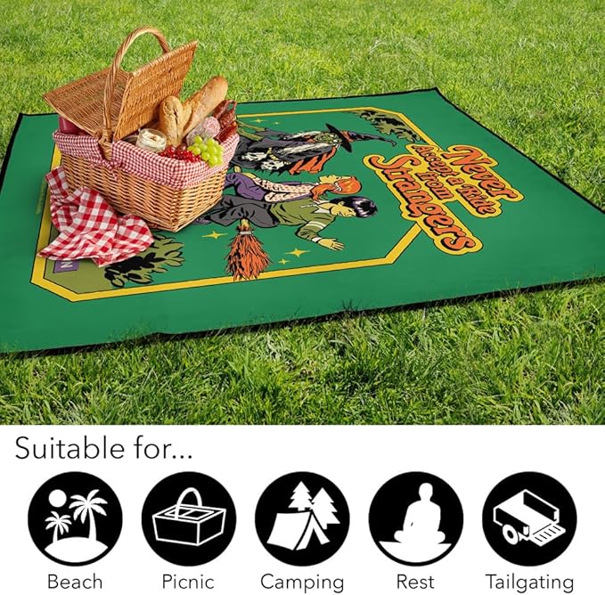 LOGOVISION Steven Rhodes Never Accept A Ride Outdoor Blanket for Picnic Beach Camping Park Tailgate 50x60