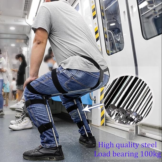 Adjustable Chairless Wearable Invisible ChairPortable Invisible Seat Leg Brace Support Chair Pants4 Sizes to Choose fromfor Fishing and People Standing for Long Periods of Time (S)