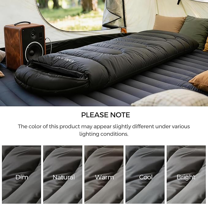 FARLAND Sleeping Bag for Adults Cold Weather &amp Warm Plush Fleece-Lined Interior - Portable Waterproof Windproof with Compression Sack for Camping Hiking Traveling Indoor &amp Outdoor