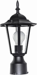 Maxim Lighting 3001CLBK Cast-1 Light Outdoor Pole/Post Mount in Early American Style-7 Inches Wide by 16 inches high Finish Color: Black