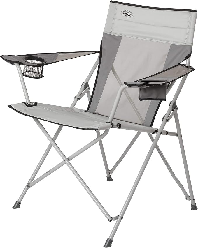 Core Equipment Tension Chair with Carry Bag Polyester Gray