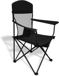 Lightweight Camping Chair for Adults 300lbs Capacity Foldable Portable Lawn Chair with Carry Bag Outdoor Chair for Camping Lawn Beach &amp Travel Black