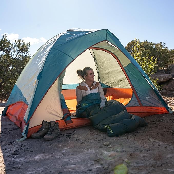 Kelty Discovery Basecamp Backpacking Tent 4 or 6 Person Camping Backpacking Shelter Large Capacity Fast Setup and Easy Tear Down Stuff Sack Included