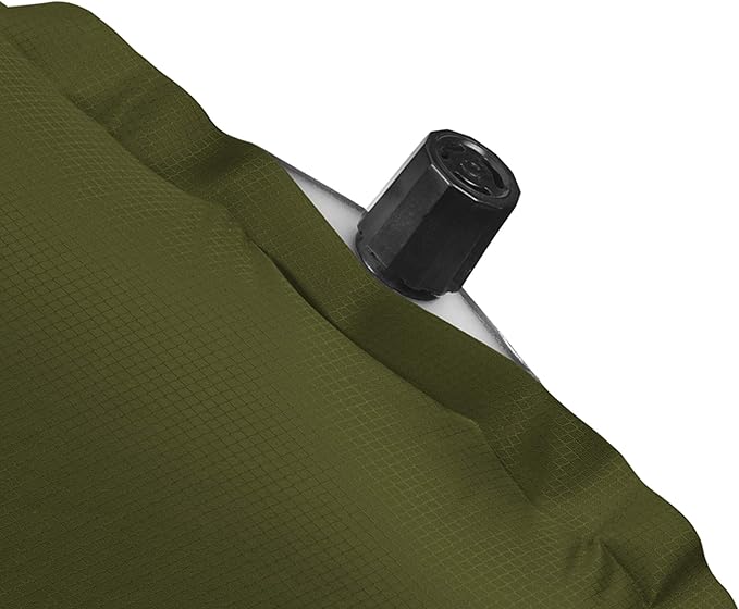 Snugpak Elite Oversized Self Inflating Mat with Built In Pillow and Non-Slip Bottom Olive