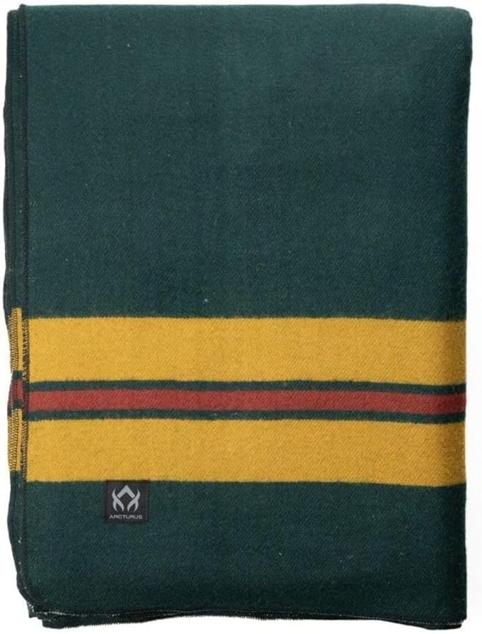 Arcturus Rainier Wool Blanket - Warm Heavy Washable Bed Blanket | Great for Home &amp Camping (Fort Lava Canyon King)