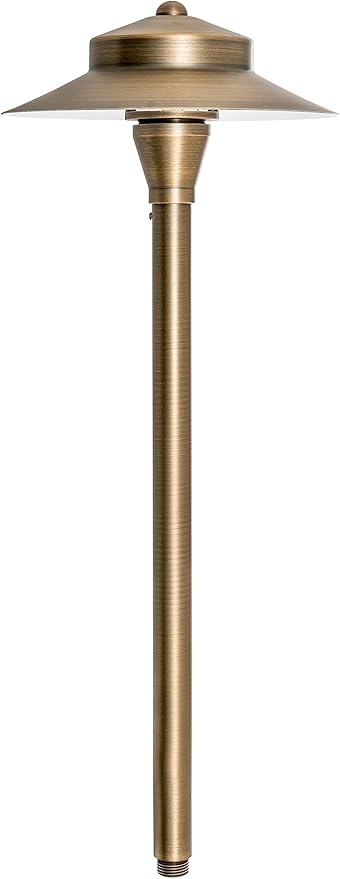 Westgate Lighting LED Area Light- Built-in Integrated LED Outdoor Light - 11 Height of Stem-Solid Brass Antique Bronze Finish Landscape Light- 12V of AC/DC Current (4)