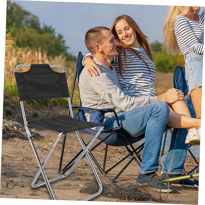 Beach Chair Folding Stool Portable and Collapsible Comfortable for Sedentary Use Suitable for Camping Fishing and Leisure