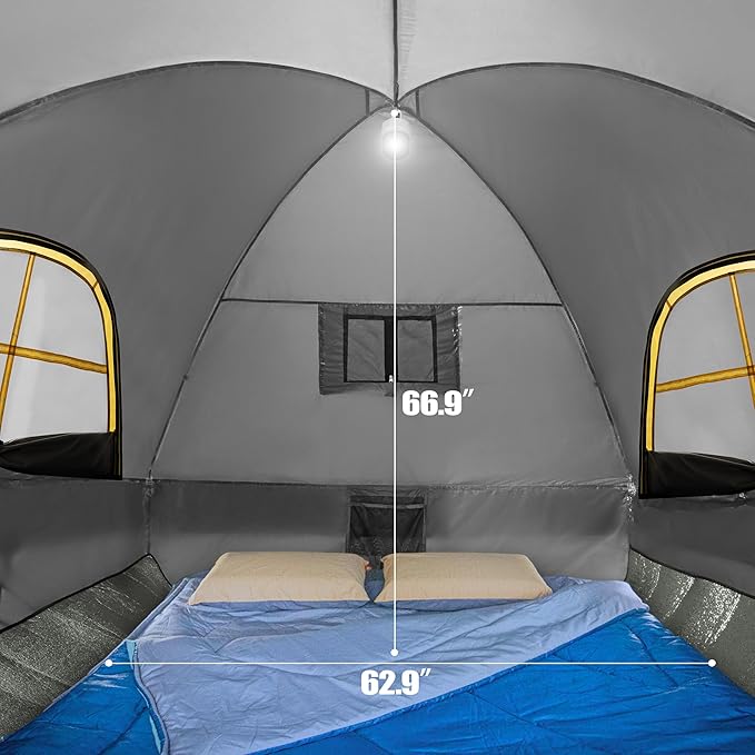 Pickup Truck Tent Waterproof PU2000mm Double Layer for FT Truck Bed Portable Bed Tent for Camping