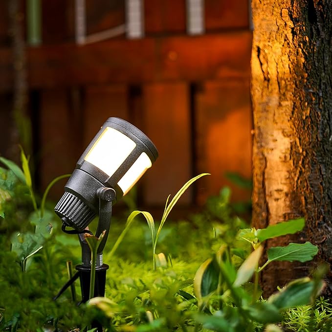 Malibu Prominence LED Floodlight LED Low Voltage Landscape Lighting Outdoor Spotlight Waterproof Lighting for Driveway Yard Lawn Flood Garden Outdoor Lighting 8418-2606-01