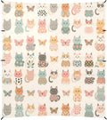 Retro Cats and Butterflies Beach Tent Camping Sun Shelters Portable Outdoor Canopy Sun Shade for Camping Trips Fishing Backyard Fun or Picnics Easy Setup with Carrying Bag