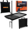 24 Heavy Duty Folding Campfire Grill Compact Swivel Grill Design Food-Safe Cooking Surface Grate &amp Griddle for Campfire Cooking Australian Owned