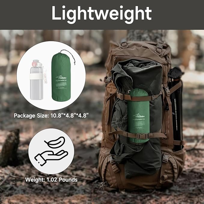 Inflatable Sleeping Pad for Camping Ultralight Sleeping Mat for Backpacking Hiking Hammock Sleeping Pad Pairs Hammocks