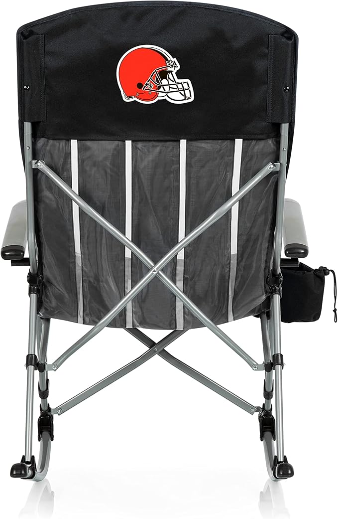 Picnic TIME NFL Unisex-Adult NFL Outdoor Rocking Camp Chair XL Heavy Duty Camping Chair for Adults