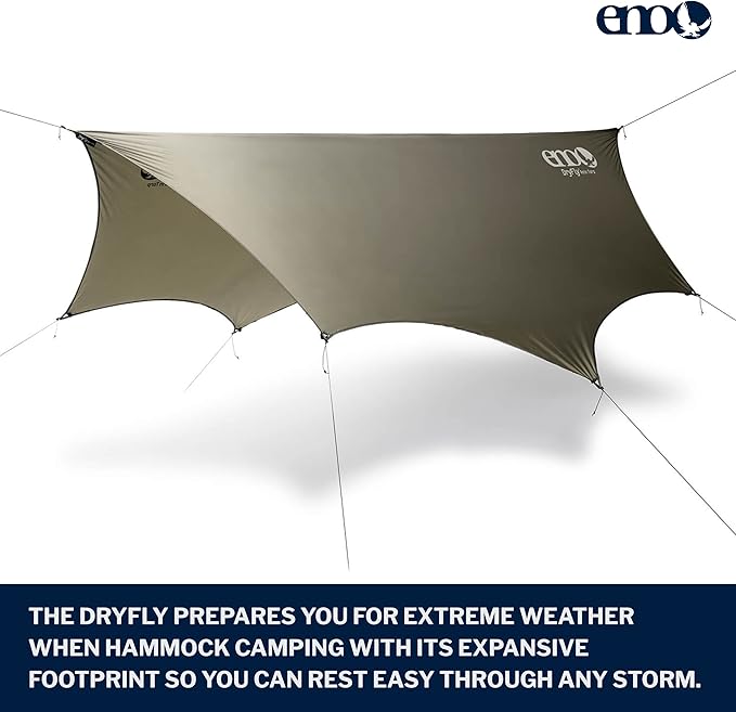 ENO Eagles Nest Outfitters DryFly Rain Tarp Ultralight Hammock Accessory
