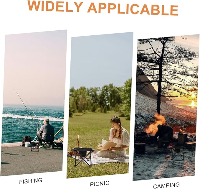 Angoily Portable Folding Stool Lightweight Retractable Camping Chair for Outdoor Activities Hiking Fishing and Traveling and Easy to Store No Assembly Required