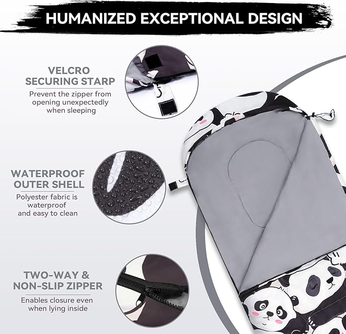 Kids Sleeping Bag for Camping - Lightweight 3 Season Backpacking Sleeping Bag Compact Child Sleeping Bag for Girls and Boys Waterproof Youth Sleeping Bag for Outdoor by Croosseoutdoors