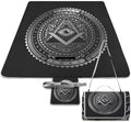 Freemasonry Masonic Lodge Symbol Waterproof Outdoor Picnic Blanket Sandproof Beach Mat for Camping Hiking Grass Travelling