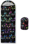 Kids Sleeping Bag for Boys GirlsBasketball Print-Lightweight Warm Portable Outdoor Indoor-Waterproof Cold Weather Resistant Sleeping Bag for Camping Hiking