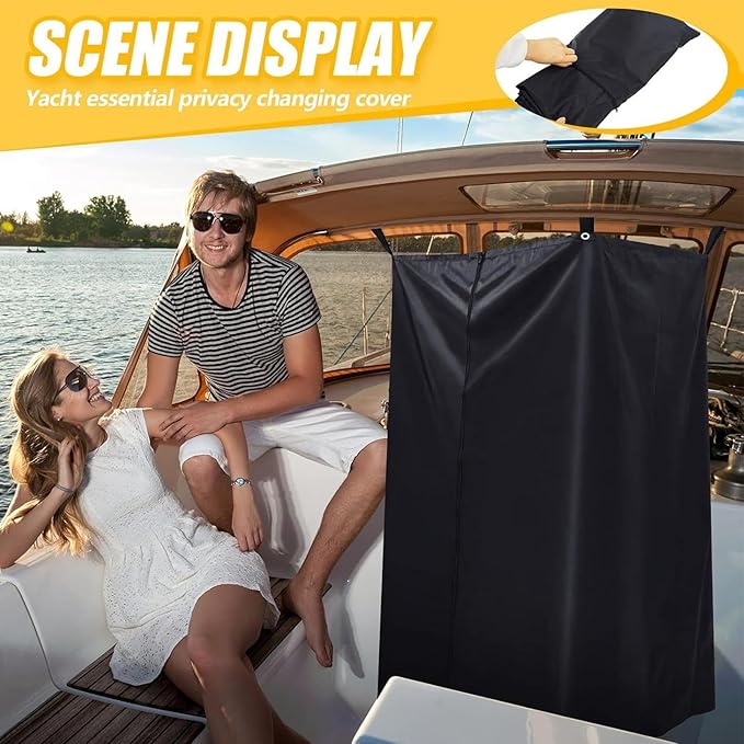 Portable Changing Room - Oxford Cloth Privacy Shower Tent Boat Private Curtain Dressing Room Lightweight Folding Sun Sunshade Canopy Outdoor Dressing Rooms Hanging Tent for Backyard Beach Travel