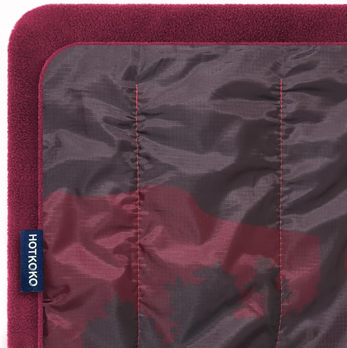 Waterproof Stadium Blanket Fleece Camping Blanket Soft Warm Wearable Camp Blanket for Outdoor Camping Picnic Stadium Sports Beach Car