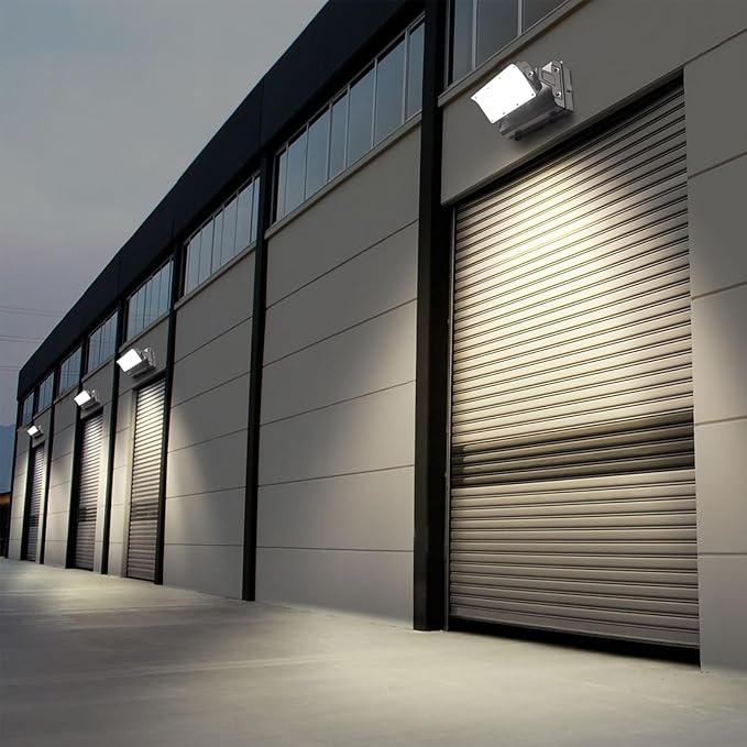 Lightdot 6Pack 150W LED Wall Pack Lights 360° Adjustable Panel with Dusk to Dawn Photocell 22500Lm 5000K IP65 Waterproof &amp Advanced Heat Dissipation Outdoor Security Lighting(Height:10~20ft)