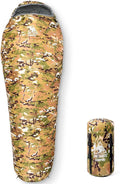 OneTigris Light Patrol 4 Season Mummy Sleeping Bag 32°F Cold Weather Camping Bags for Camping Hiking Backpacking Survival Gear
