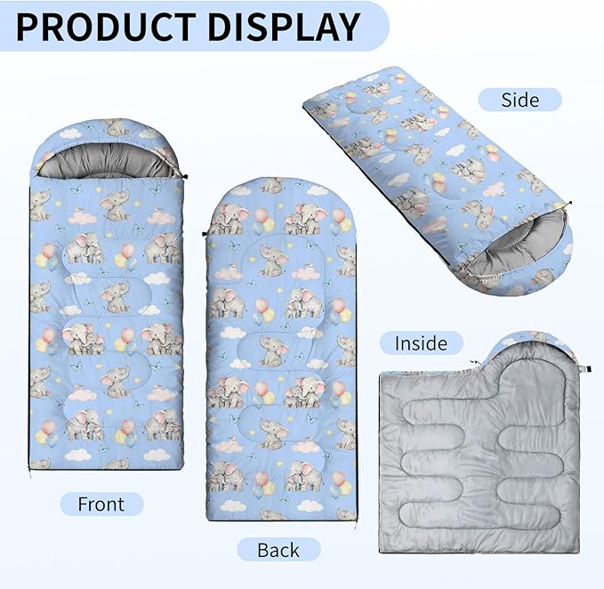 Camping Sleeping Bags Lightweight Waterproof Sleeping Bag and Compact with Compression Sack for Outdoor
