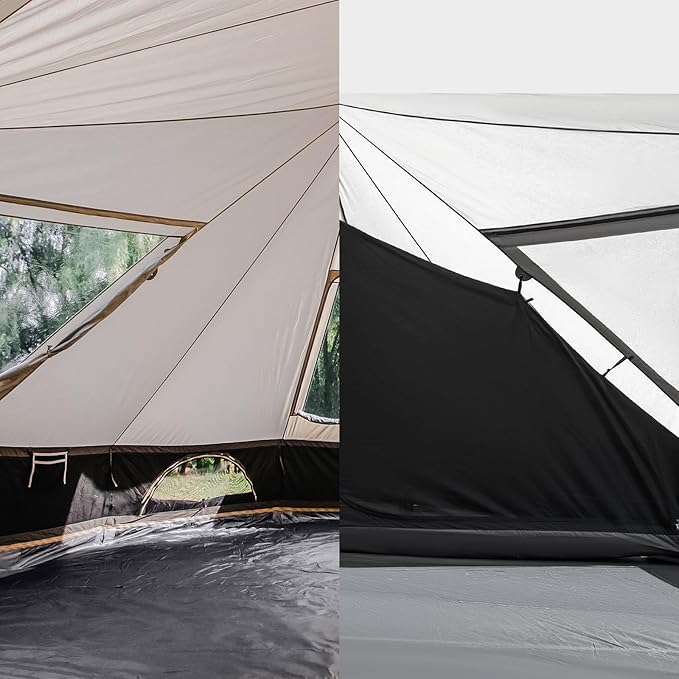 KingCamp Khan Inner Tent for 2 Person Dark Room Tent with High Density Mesh Lightweight Waterproof Windproof for Camping Backpacking Hiking Fishing RV