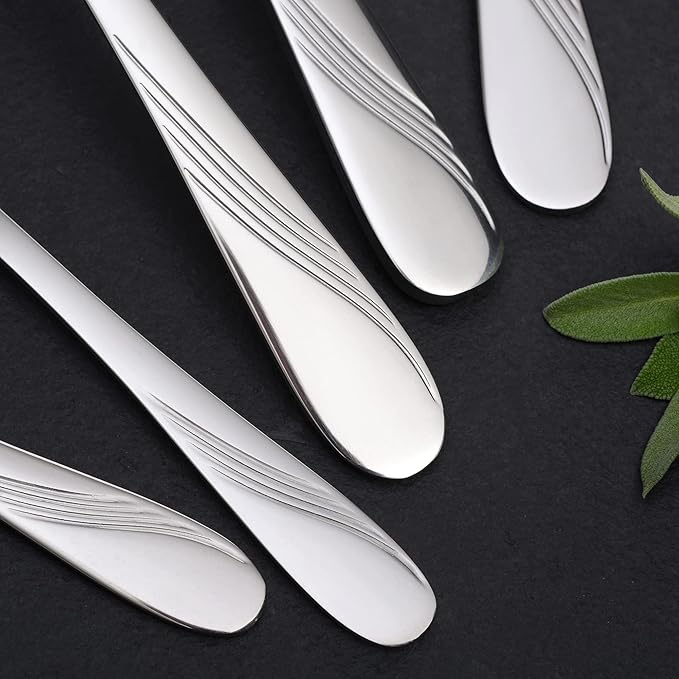 GRÄWE cutlery set for 6 persons made of stainless steel table cutlery set nickel free stainless hand polished dishwasher safe - Stralsund Series