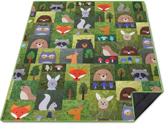 Extra Large Picnic Blankets Waterproof Foldable (60x 80) Boho Beach Blanket Waterproof Sandproof3-Layer Thicking Mat Outdoor Packable Camping Blanket