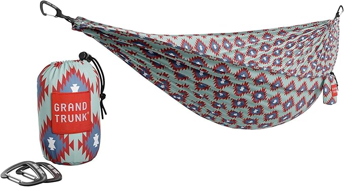 GRAND TRUNK TrunkTech Double Hammock | Ultra-Strong &amp Lightweight | 11 ft Hammock with Ripstop Nylon | 500 lb Capacity | Fast-Drying &amp Weather-Resistant | Vista