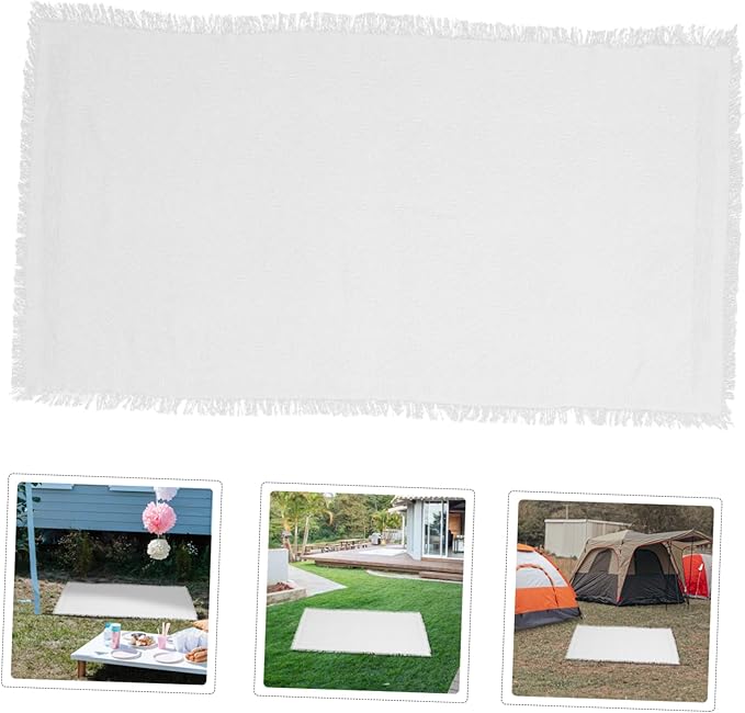 TOYANDONA Beach Blanket for Camping Stylish French Design Outdoor Rug Versatile Sandproof Outdoor Mat for Picnics and Lawn Use