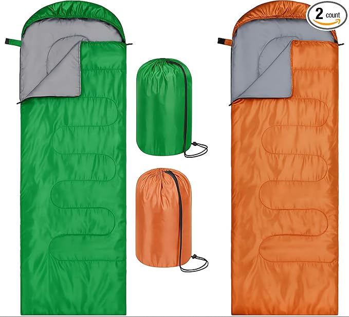 Tudomro Camping Sleeping Bag for Adults Lightweight Packable Waterproof Camping Gear Equipment to Keep Warm for Outdoor Backpacking Hiking Travel