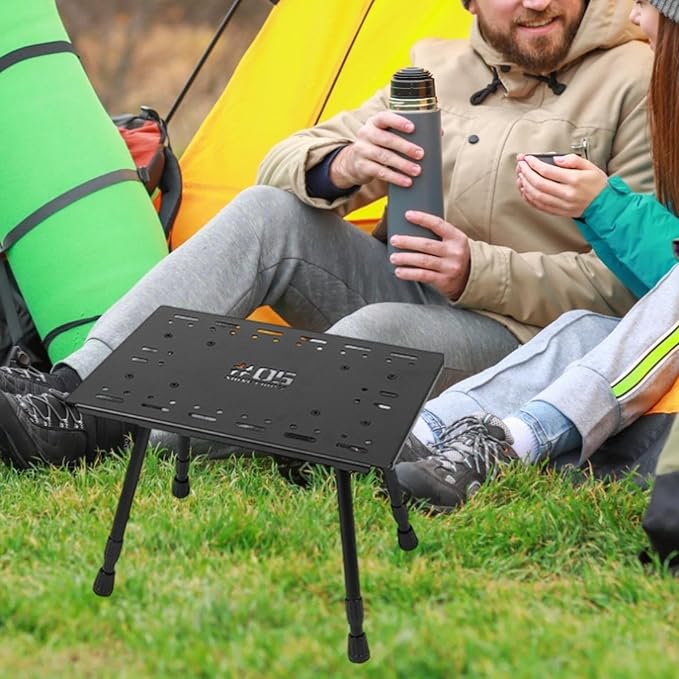 Camping Table Lantern Pole Ultralight Sturdy Portable Foldable Table Outdoor Table for Travel Garden Backyard Hiking BBQ