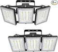 2 Pack LED Flood Lights Outdoor STASUN 150W 15000lm 6000K Daylight White IP66 Waterproof Commercial Parking Lot Lights 3 Heads for Yard Street Stadium Outdoor Area Floodlight Bright Security Lights